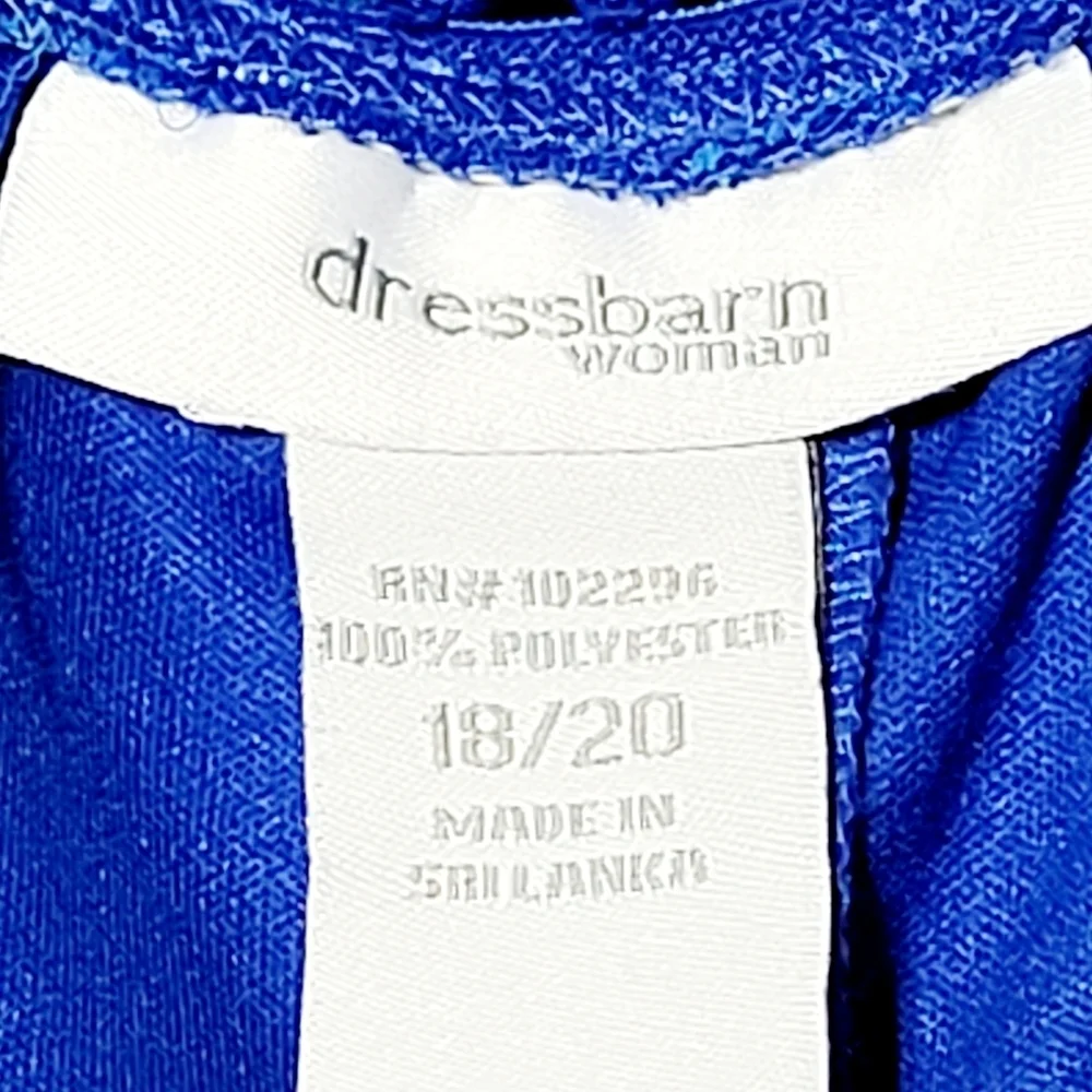 Dressbarn Blue White Purple 12 Panel Skirt (18/20) - Picture 5 of 8